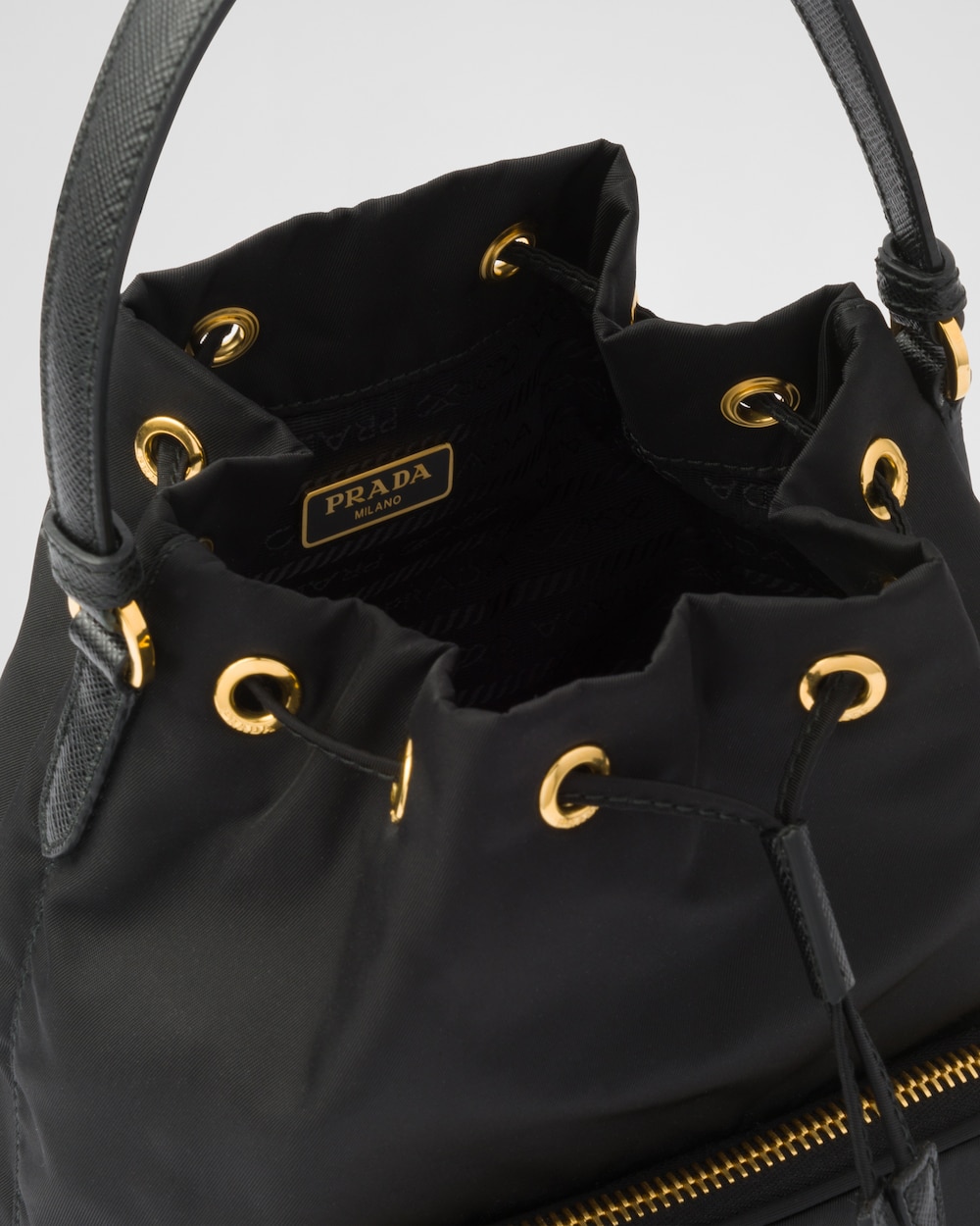 Prada Duet Re-Nylon Bucket Bag - Image 3